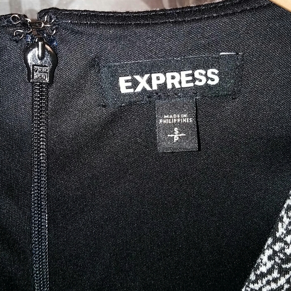 Express Black & White Dress - Picture 4 of 8
